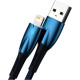 Кабель Baseus Glimmer Series Fast Charging Data Cable USB to iP 2.4A 2m Blue (CADH000303)