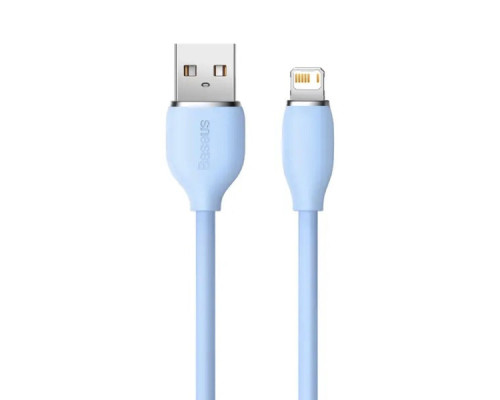 Кабель Baseus Jelly Liquid Silica Gel Fast Charging Data Cable USB to iP 2.4A 2m Blue (CAGD000103)