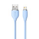 Кабель Baseus Jelly Liquid Silica Gel Fast Charging Data Cable USB to iP 2.4A 2m Blue (CAGD000103)