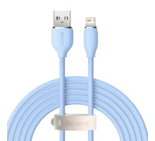 Кабель Baseus Jelly Liquid Silica Gel Fast Charging Data Cable USB to iP 2.4A 2m Blue (CAGD000103)