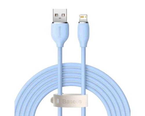 Кабель Baseus Jelly Liquid Silica Gel Fast Charging Data Cable USB to iP 2.4A 2m Blue (CAGD000103)