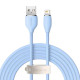 Кабель Baseus Jelly Liquid Silica Gel Fast Charging Data Cable USB to iP 2.4A 2m Blue (CAGD000103)