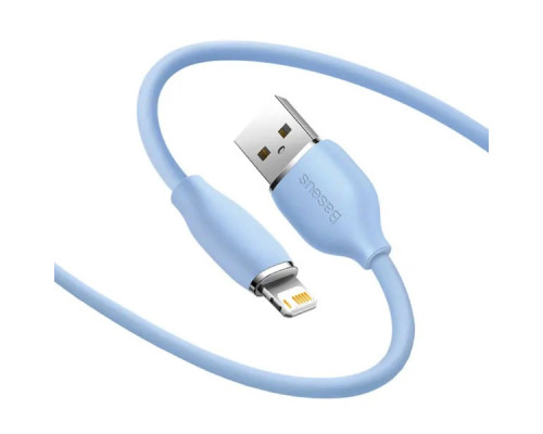 Кабель Baseus Jelly Liquid Silica Gel Fast Charging Data Cable USB to iP 2.4A 2m Blue (CAGD000103)