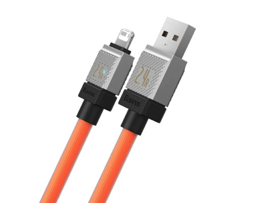 Кабель Baseus CoolPlay Series Fast Charging Cable USB to iP 2.4A 1m Orange (CAKW000407)