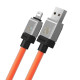 Кабель Baseus CoolPlay Series Fast Charging Cable USB to iP 2.4A 1m Orange (CAKW000407)