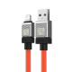 Кабель Baseus CoolPlay Series Fast Charging Cable USB to iP 2.4A 1m Orange (CAKW000407)