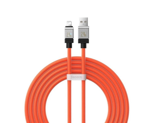 Кабель Baseus CoolPlay Series Fast Charging Cable USB to iP 2.4A 1m Orange (CAKW000407)