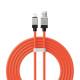 Кабель Baseus CoolPlay Series Fast Charging Cable USB to iP 2.4A 1m Orange (CAKW000407)