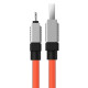 Кабель Baseus CoolPlay Series Fast Charging Cable USB to iP 2.4A 1m Orange (CAKW000407)