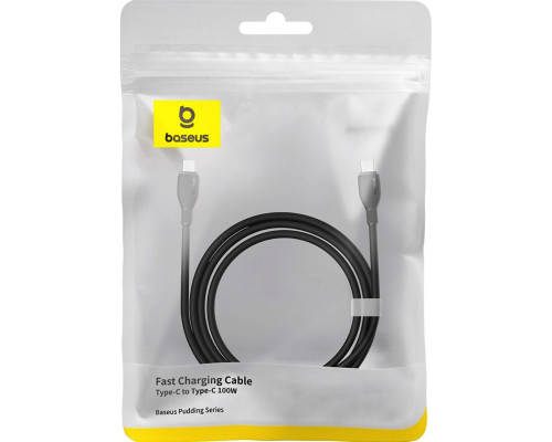 Кабель Baseus Pudding Series Fast Charging Cable Type-C to Type-C 100W 1.2m Cluster Black (P10355702111-00)