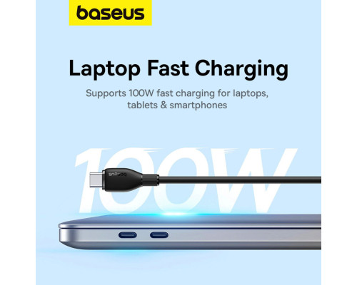 Кабель Baseus Pudding Series Fast Charging Cable Type-C to Type-C 100W 1.2m Cluster Black (P10355702111-00)