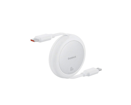 Кабель Baseus Free2Pull Mini Charging Cable USB-C to USB-C 60W 1m Moon White (P10364500211-01)