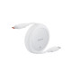 Кабель Baseus Free2Pull Mini Charging Cable USB-C to USB-C 60W 1m Moon White (P10364500211-01)