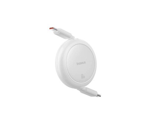 Кабель Baseus Free2Pull Mini Charging Cable USB-C to USB-C 60W 1m Moon White (P10364500211-01)