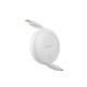 Кабель Baseus Free2Pull Mini Charging Cable USB-C to USB-C 60W 1m Moon White (P10364500211-01)