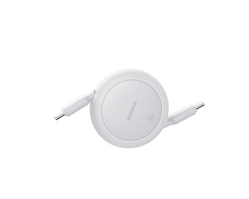 Кабель Baseus Free2Pull Mini Charging Cable USB-C to USB-C 60W 1m Moon White (P10364500211-01)