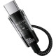 Кабель Baseus Gem Fast-Charging Data Cable USB to USB-C 100W 2m Cluster Black (P10373002111-01)