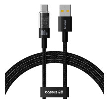 Кабель Baseus Gem Fast-Charging Data Cable USB to USB-C 100W 2m Cluster Black (P10373002111-01)