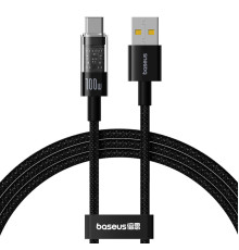 Кабель Baseus Gem Fast-Charging Data Cable USB to USB-C 100W 2m Cluster Black (P10373002111-01)