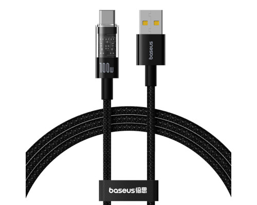 Кабель Baseus Gem Fast-Charging Data Cable USB to USB-C 100W 2m Cluster Black (P10373002111-01)