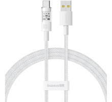 Кабель Baseus Gem Fast-Charging Data Cable USB to USB-C 100W 2m Moon White (P10373002211-01)