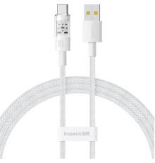 Кабель Baseus Gem Fast-Charging Data Cable USB to USB-C 100W 2m Moon White (P10373002211-01)