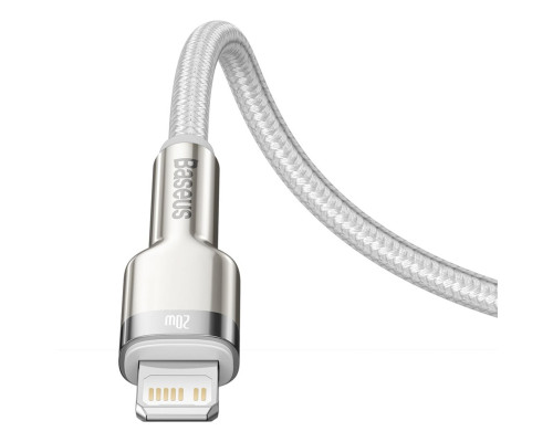 Кабель Baseus Cafule Series Metal Data Cable Type-C to iP PD 20W 2m White (CATLJK-B02)