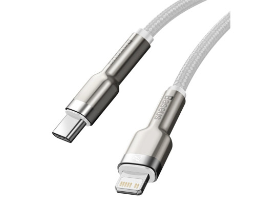 Кабель Baseus Cafule Series Metal Data Cable Type-C to iP PD 20W 2m White (CATLJK-B02)