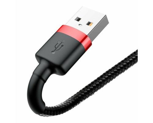 Кабель Baseus Cafule Cable USB For Lightning 1.5A 2m Red+Black (CALKLF-C19)