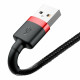 Кабель Baseus Cafule Cable USB For Lightning 1.5A 2m Red+Black (CALKLF-C19)