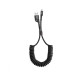 Кабель Baseus Fish eye Spring Data Cable Lightning 1m Black (CALSR-01)