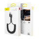 Кабель Baseus Fish eye Spring Data Cable Lightning 1m Black (CALSR-01)