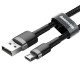 Кабель Baseus Cafule Cable USB For Micro 2.4A 1m Gray+Black (CAMKLF-BG1)