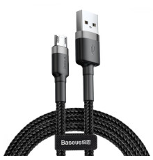 Кабель Baseus Cafule Cable USB For Micro 2.4A 1m Gray+Black (CAMKLF-BG1)