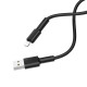 Кабель BOROFONE BX31 USB to iP 2.4A, 1m, silicone, TPE connectors, Black (BX31LB)