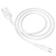 Кабель BOROFONE BX43 USB to Micro 2.4A, 1m, PVC, PVC connectors, White (BX43MW)