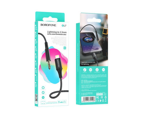 Аудiо-кабель BOROFONE BL7 Digital Audio conversion cable for iP Black (BL7B)