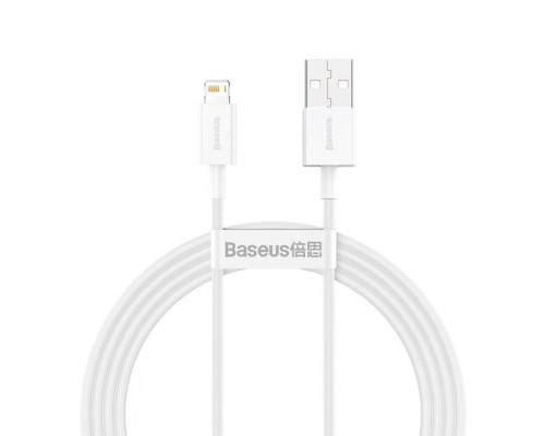 Кабель Baseus Superior Series Fast Charging Data Cable USB to iP 2.4A 1.5m White (CALYS-B02)