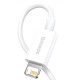 Кабель Baseus Superior Series Fast Charging Data Cable USB to iP 2.4A 1.5m White (CALYS-B02)