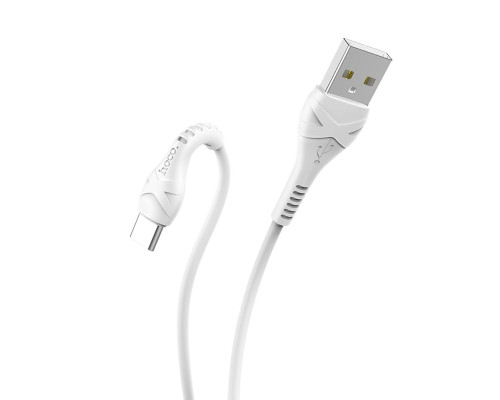 Кабель HOCO X37 USB to Type-C 3A, 1m, PVC, PVC connectors, White (6931474710512)