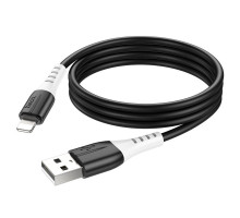 Кабель HOCO X82 USB to iP 2.4A, 1m, silicone, silicone connectors, Black (6931474768537)