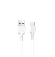 Кабель HOCO X20 USB to Type-C 2A, 3m, PVC, TPE connectors, White (6957531068976)