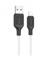 Кабель HOCO X90 Cool silicone charging data cable for iP White (6931474788412)