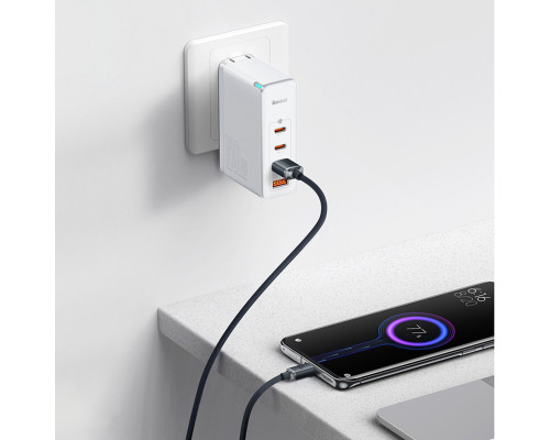 Кабель Baseus Crystal Shine Series Fast Charging Data Cable USB to Type-C 100W 2m Black (CAJY000501)