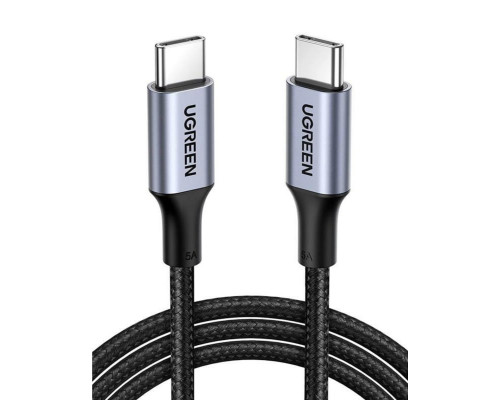 Кабель UGREEN US316 USB-C to USB-C 2.0 Cable 100W Alu Case with Braid 1.5m (Space Gray) (UGR-70428) (UGR-70428)