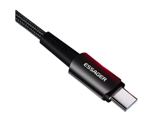 Кабель ESSAGER Sunset Type-C 6A USB charging and data Fully compatible cable 1m Black (EXCT-CG01)