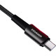 Кабель ESSAGER Sunset Type-C 6A USB charging and data Fully compatible cable 1m Black (EXCT-CG01)