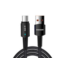 Кабель ESSAGER Sunset Type-C 6A USB charging and data Fully compatible cable 1m Black (EXCT-CG01)