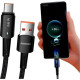 Кабель ESSAGER Sunset Type-C 6A USB charging and data Fully compatible cable 1m Black (EXCT-CG01)