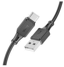 Кабель HOCO X101 Assistant silicone charging data cable Type-C Black (6942007604079)